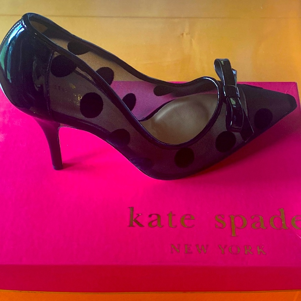 Kate Spade Women’s Lisa Black Mesh Pumps  New Size 8